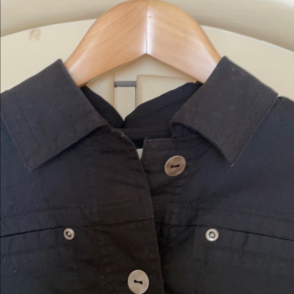 Chico’s Black Button Up Jacket Size 0 - Picture 4 of 7